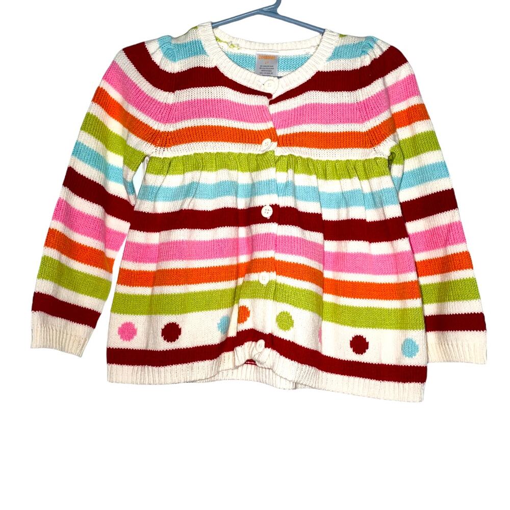 NWT Gymboree multicolor cardigan SZ 2T striped long sleeve